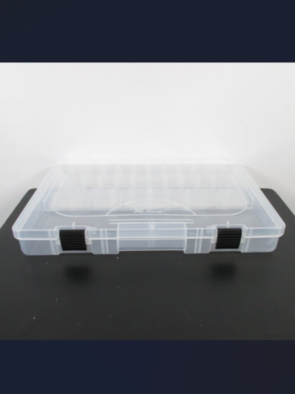 SET OF 2 PLANO PLASTIC STORAGE BINS
